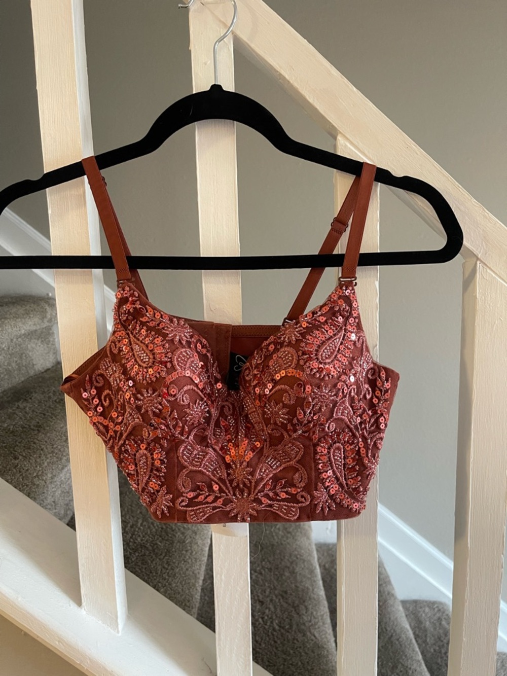 Windsor Sequin Bralette - Magenta
